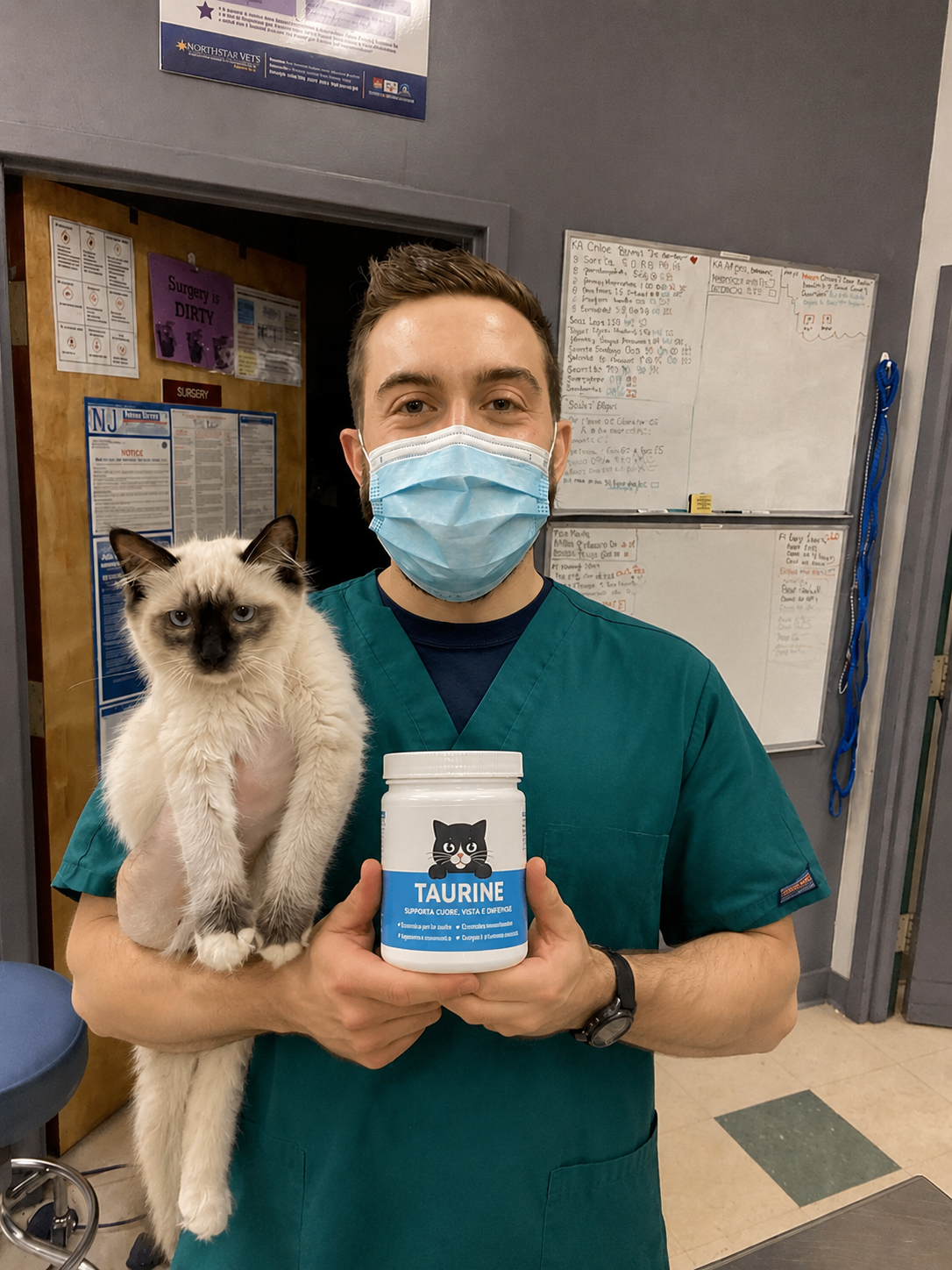 Gatto di un cliente Petforma con il barattolo