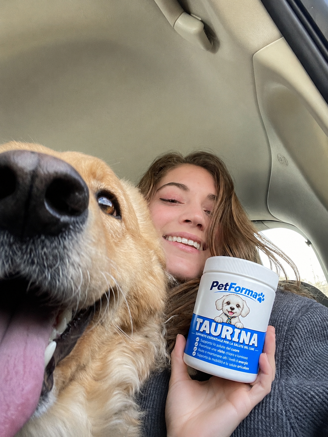 Chiara Moretti con il proprio cane