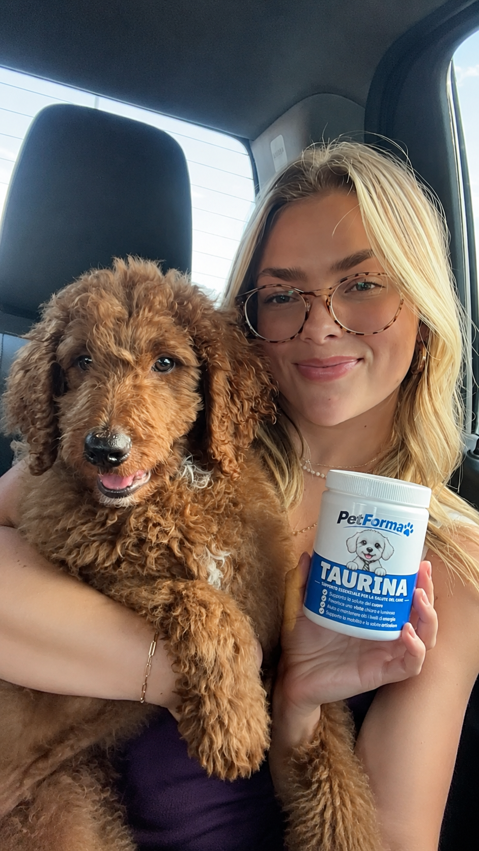 Martina Ferri con il proprio cane